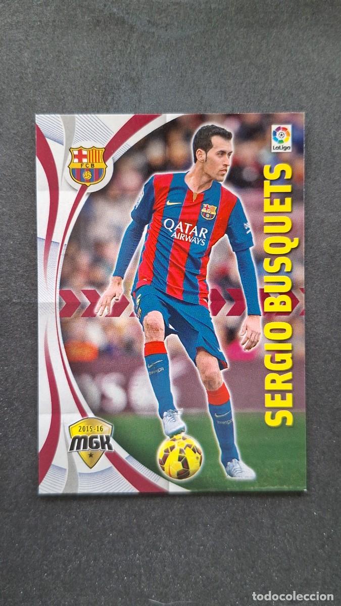 Cromos de f&uacute;tbol: L1 SERGIO BUSQUETS F. C. BARCELONA 67 PANINI MEGACRACKS 2015 2016 15 16
