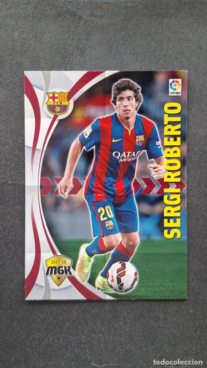 Cromos de f&uacute;tbol: L1 SERGI ROBERTO F. C. BARCELONA 69 PANINI MEGACRACKS 2015 2016 15 16