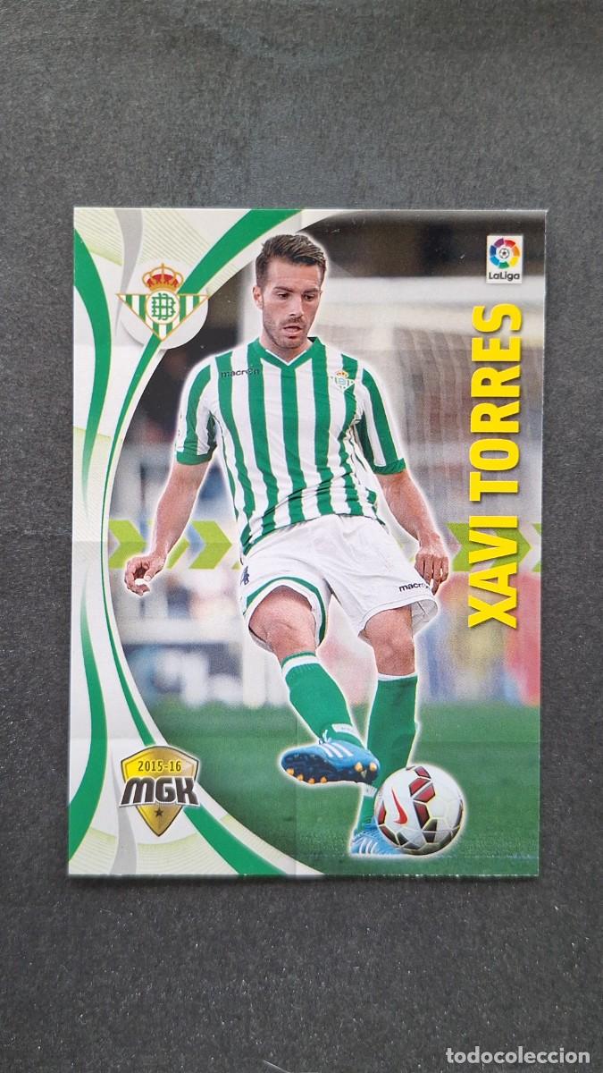 Cromos de f&uacute;tbol: L1 XAVI TORRES REAL BETIS BALOMPIE 93 PANINI MEGACRACKS 2015 2016 15 16