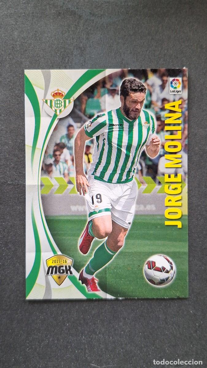 Cromos de f&uacute;tbol: L1 JORGE MOLINA REAL BETIS BALOMPIE 102 PANINI MEGACRACKS 2015 2016 15 16