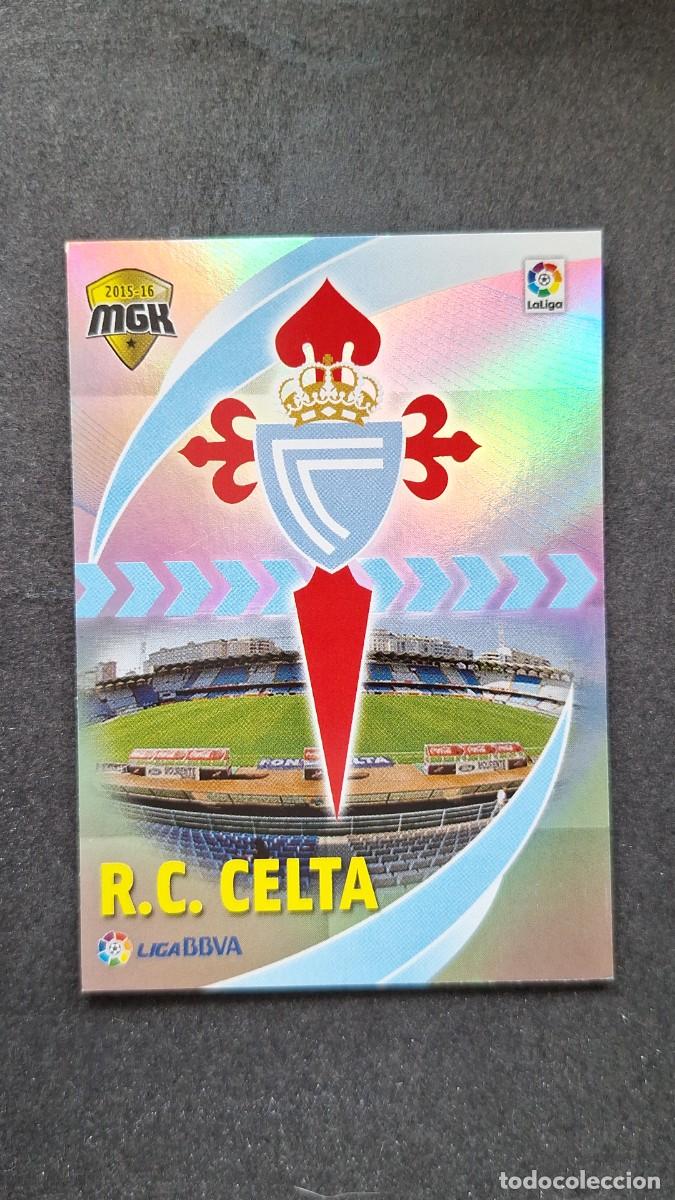 Cromos de f&uacute;tbol: L1 ESCUDO CELTA DE VIGO 109 PANINI MEGACRACKS 2015 2016 15 16