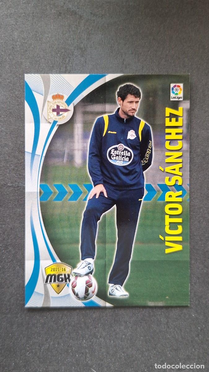 Cromos de f&uacute;tbol: L1 VICTOR SANCHEZ ENTRENADOR DEPORTIVO DE LA CORU&Ntilde;A 137 PANINI MEGACRACKS 2015 2016 15 16