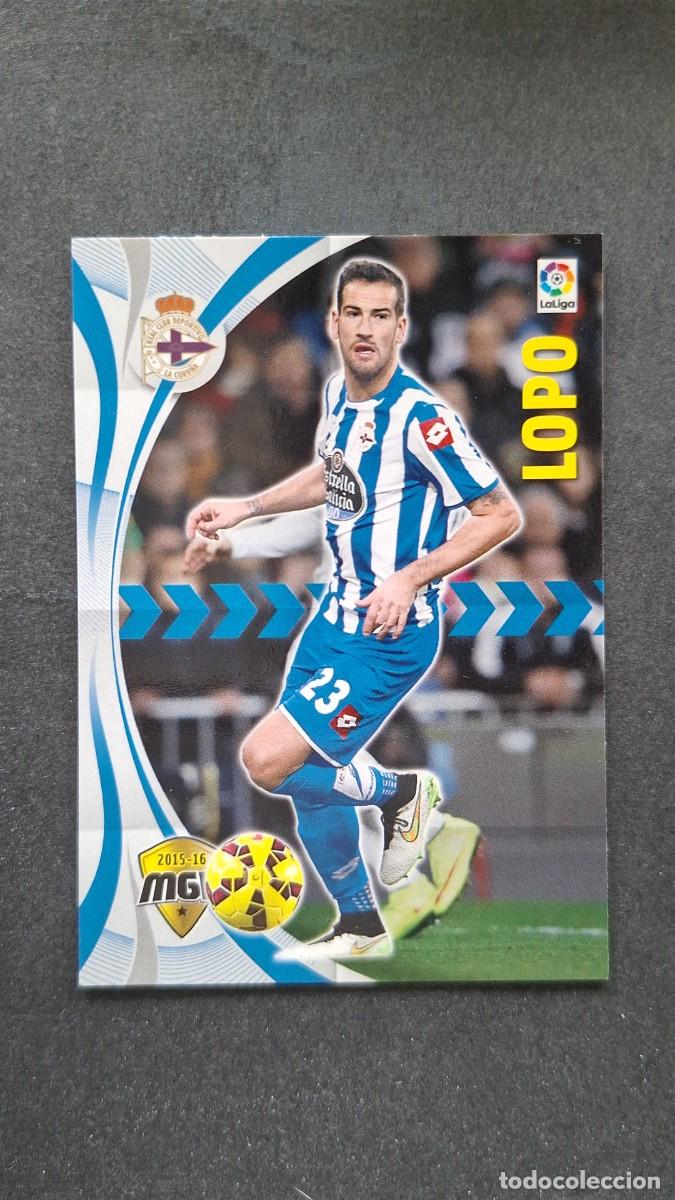 Cromos de f&uacute;tbol: L1 LOPO DEPORTIVO DE LA CORU&Ntilde;A 142 PANINI MEGACRACKS 2015 2016 15 16