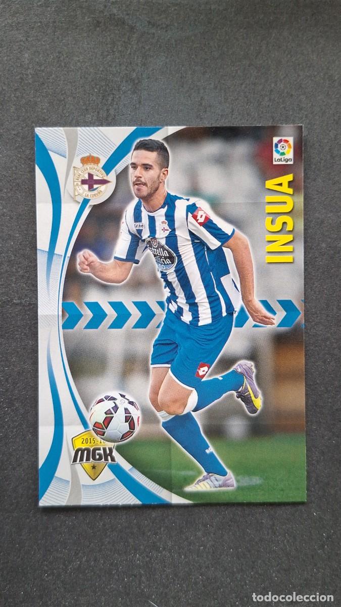 Cromos de f&uacute;tbol: L1 INSUA DEPORTIVO DE LA CORU&Ntilde;A 144 PANINI MEGACRACKS 2015 2016 15 16