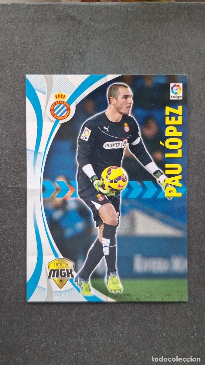 Cromos de f&uacute;tbol: L1 PAU LOPEZ R. C. D. ESPA&Ntilde;OL 193 PANINI MEGACRACKS 2015 2016 15 16