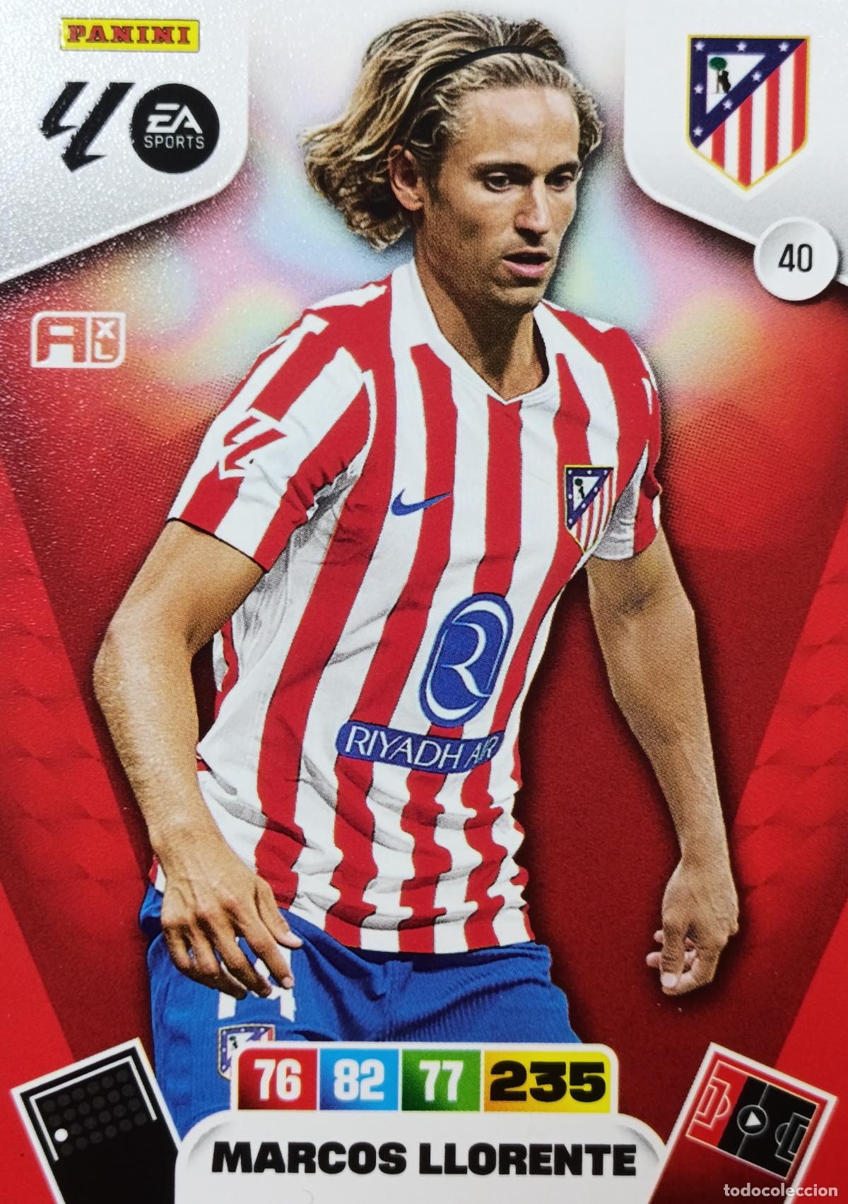 Cromos de f&uacute;tbol: 45 Marcos Llorente 40 Atletico de Madrid Basica 2025 2026 Adrenalyn XL Panini Bueno 25 26 Adre Xl -