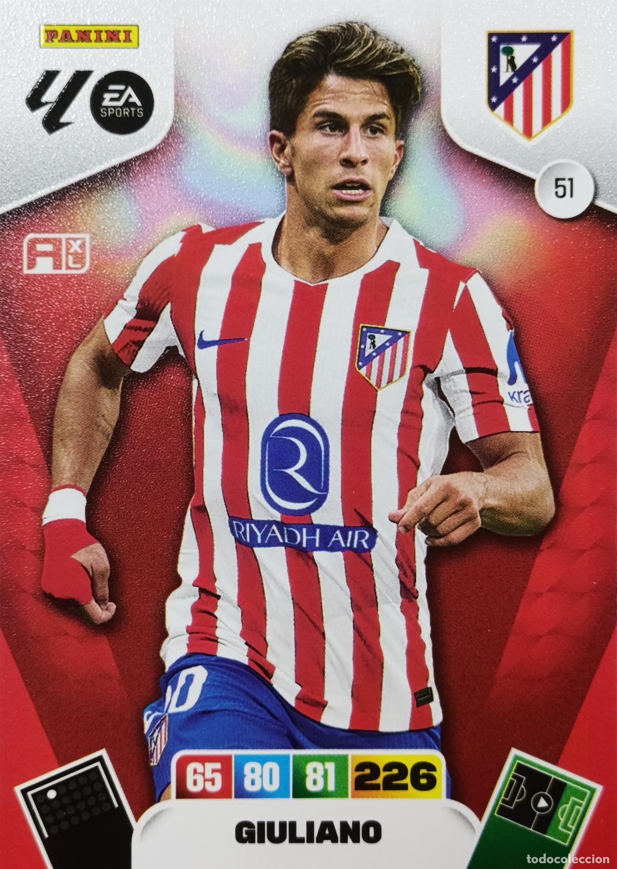 Cromos de f&uacute;tbol: 51 Giuliano 51 Atletico de Madrid Basica 2025 2026 Adrenalyn XL Panini Bueno 25 26 Adre Xl - PANINI
