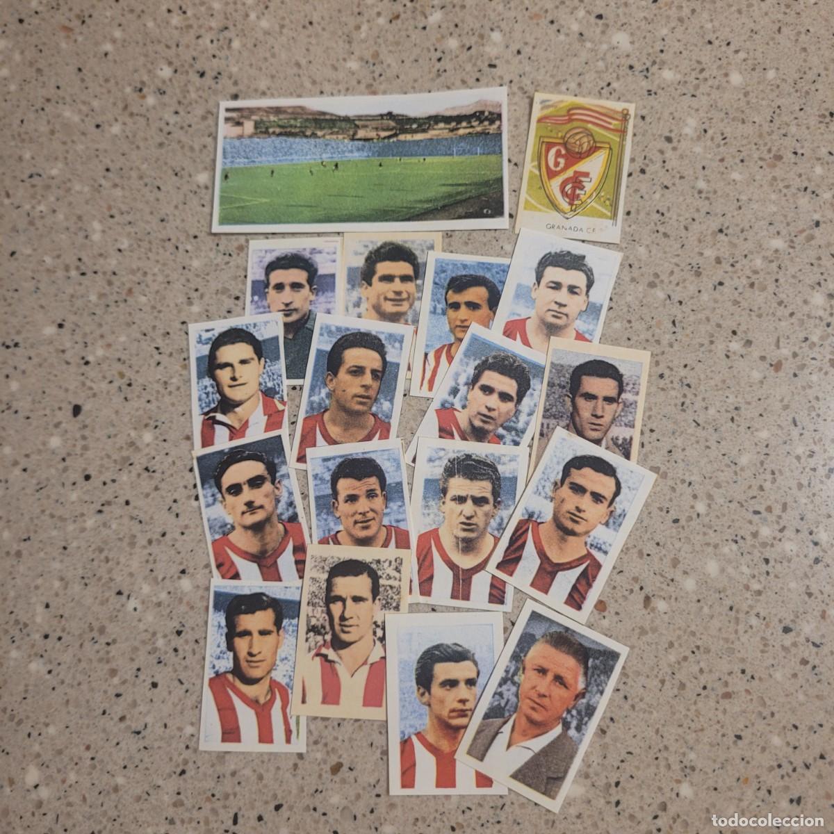 Cromos de f&uacute;tbol: LOTE DE 18 CROMOS DEL GRANADA, COLECCION FUTBOL 1960 DE RUIZ ROMERO. LEER COMENTARIOS