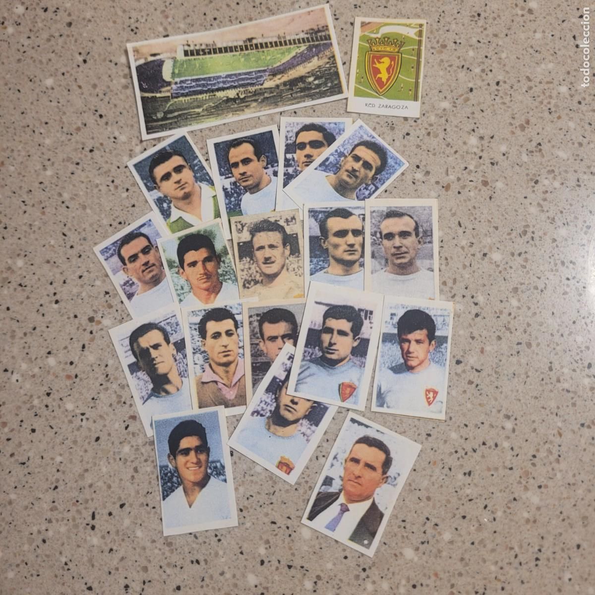 Cromos de f&uacute;tbol: LOTE DE 19 CROMOS DEL ZARAGOZA, COLECCION FUTBOL 1960 DE RUIZ ROMERO. LEER COMENTARIOS