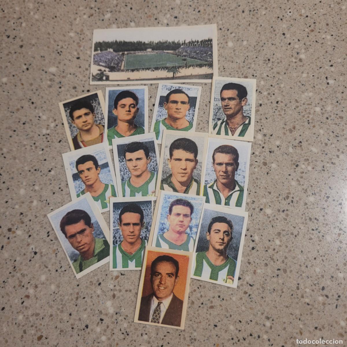 Cromos de f&uacute;tbol: LOTE DE 14 CROMOS DEL BETIS, COLECCION FUTBOL 1960 DE RUIZ ROMERO. LEER COMENTARIOS