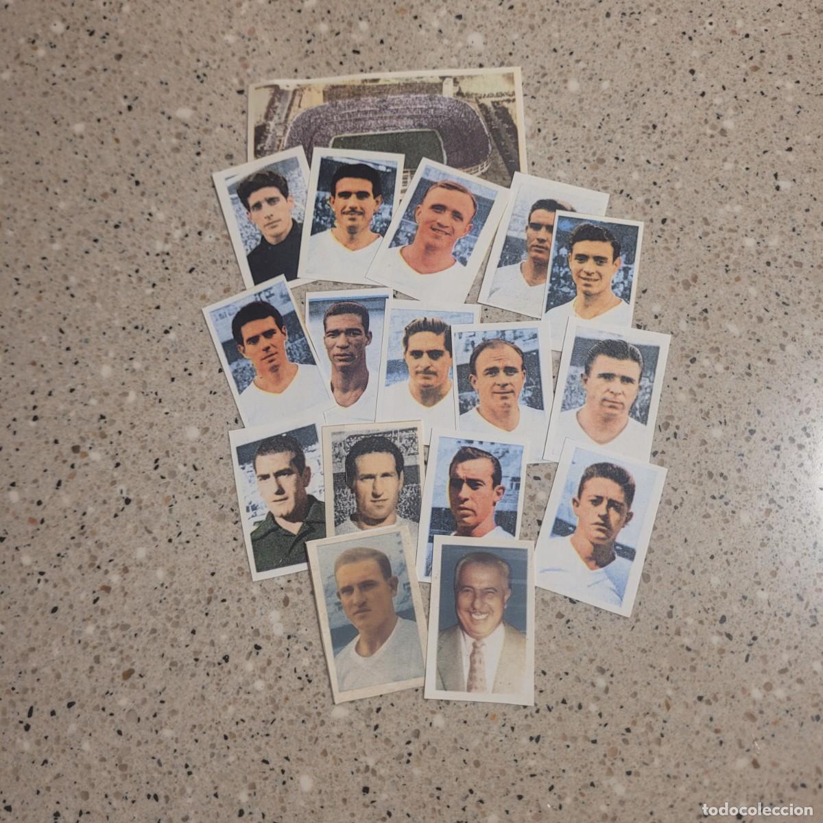 Cromos de f&uacute;tbol: LOTE DE 16CROMOS DEL REAL MADRIID, COLECCION FUTBOL 1960 DE RUIZ ROMERO. LEER COMENTARIOS