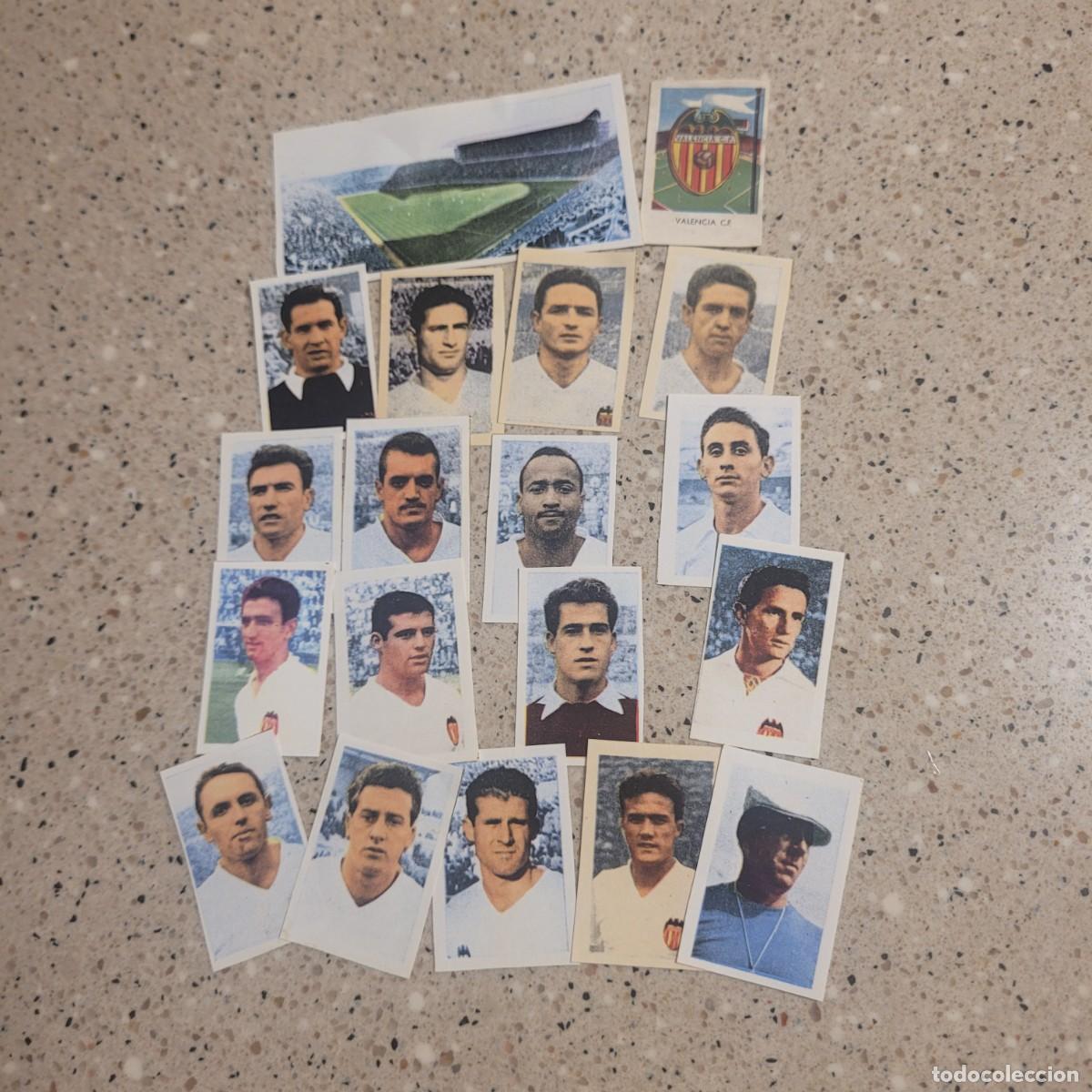 Cromos de f&uacute;tbol: LOTE DE 19 CROMOS DEL VALENCIA, COLECCION FUTBOL 1960 DE RUIZ ROMERO. LEER COMENTARIOS