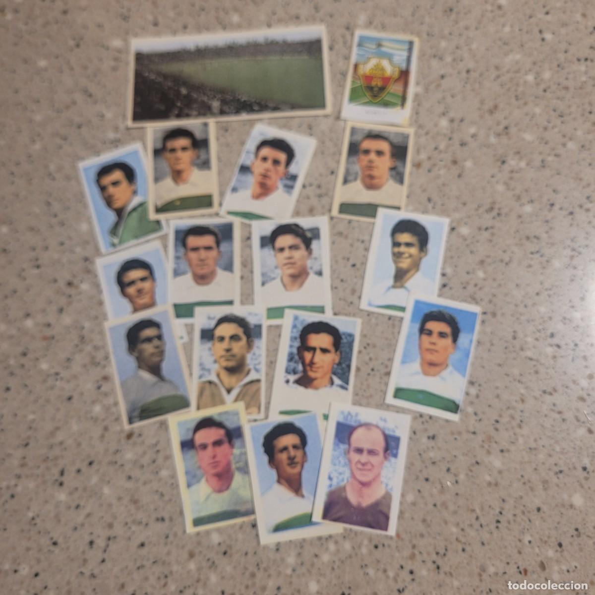 Cromos de f&uacute;tbol: LOTE DE 17 CROMOS DEL ELCHE COLECCION FUTBOL 1960 DE RUIZ ROMERO. LEER COMENTARIOS