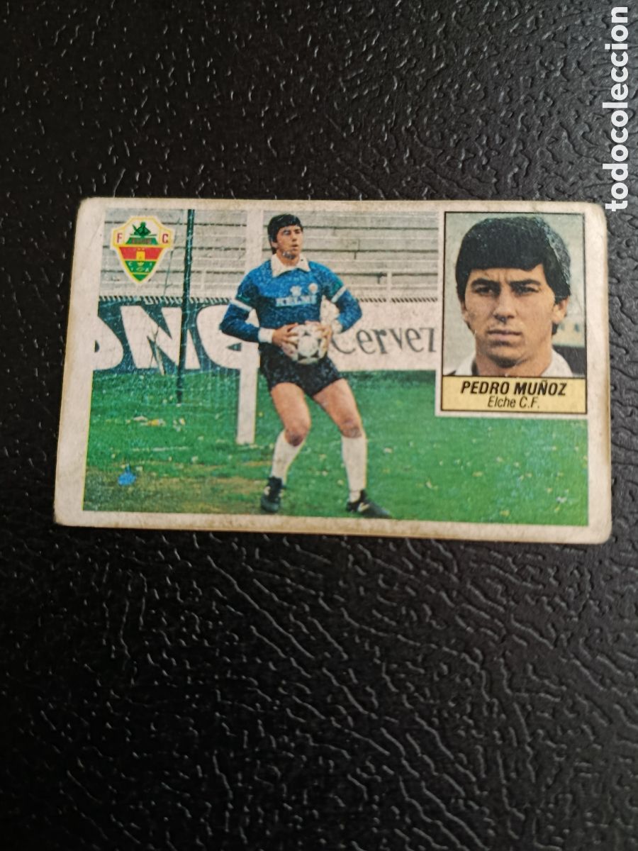 Figurine di Calcio: PEDRO MU&Ntilde;OZ ELCHE C. F. COLOCA LIGA ESTE 1984 1985 84 85 RECUPERADO DESPEGADO
