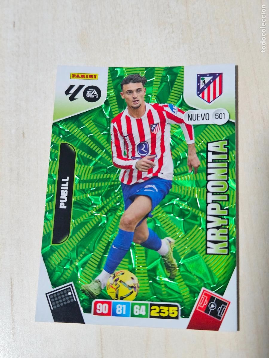 Cromos de f&uacute;tbol: FICHA N&ordm; 501 PUBILL - ADRENALYN 25 26 - PANINI 2025 - 26 - CROMO - NUEVO KRYPTONITA