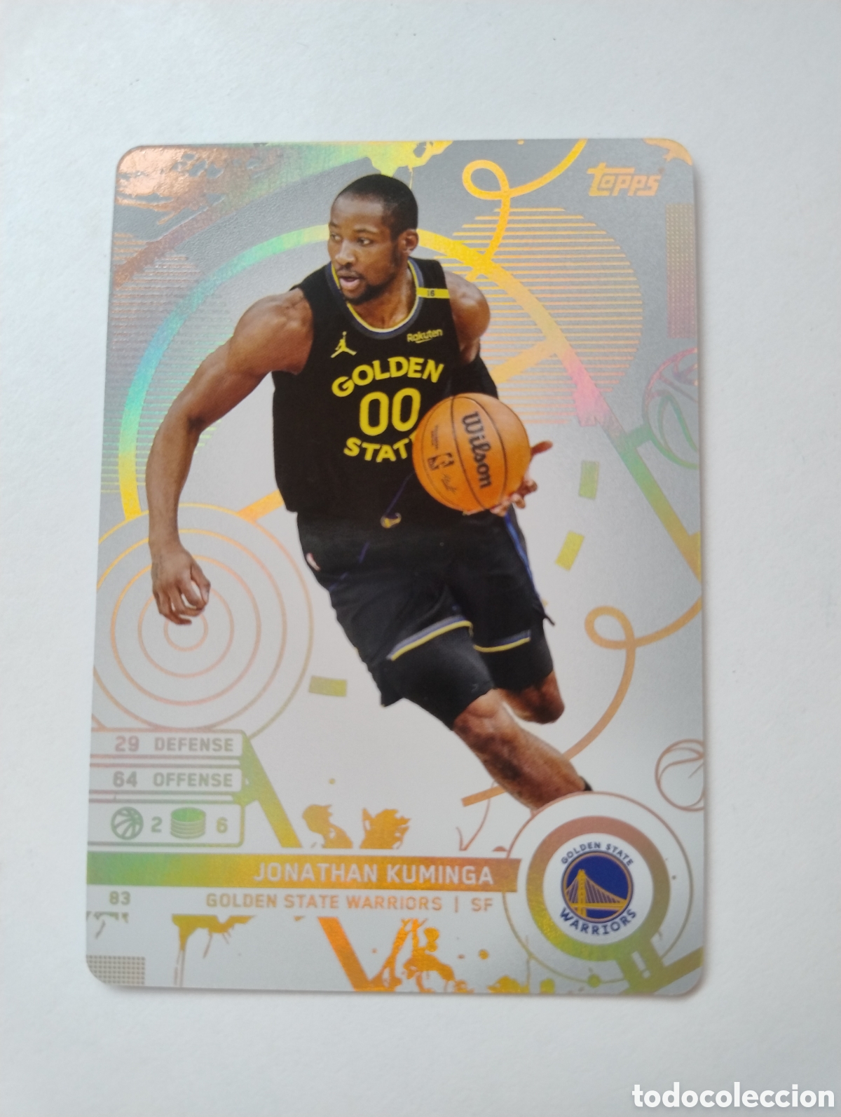 Cromos de f&uacute;tbol: 83 - Jonathan Kuminga - Golden State Worriors - Topps Match Attax NBA 2026
