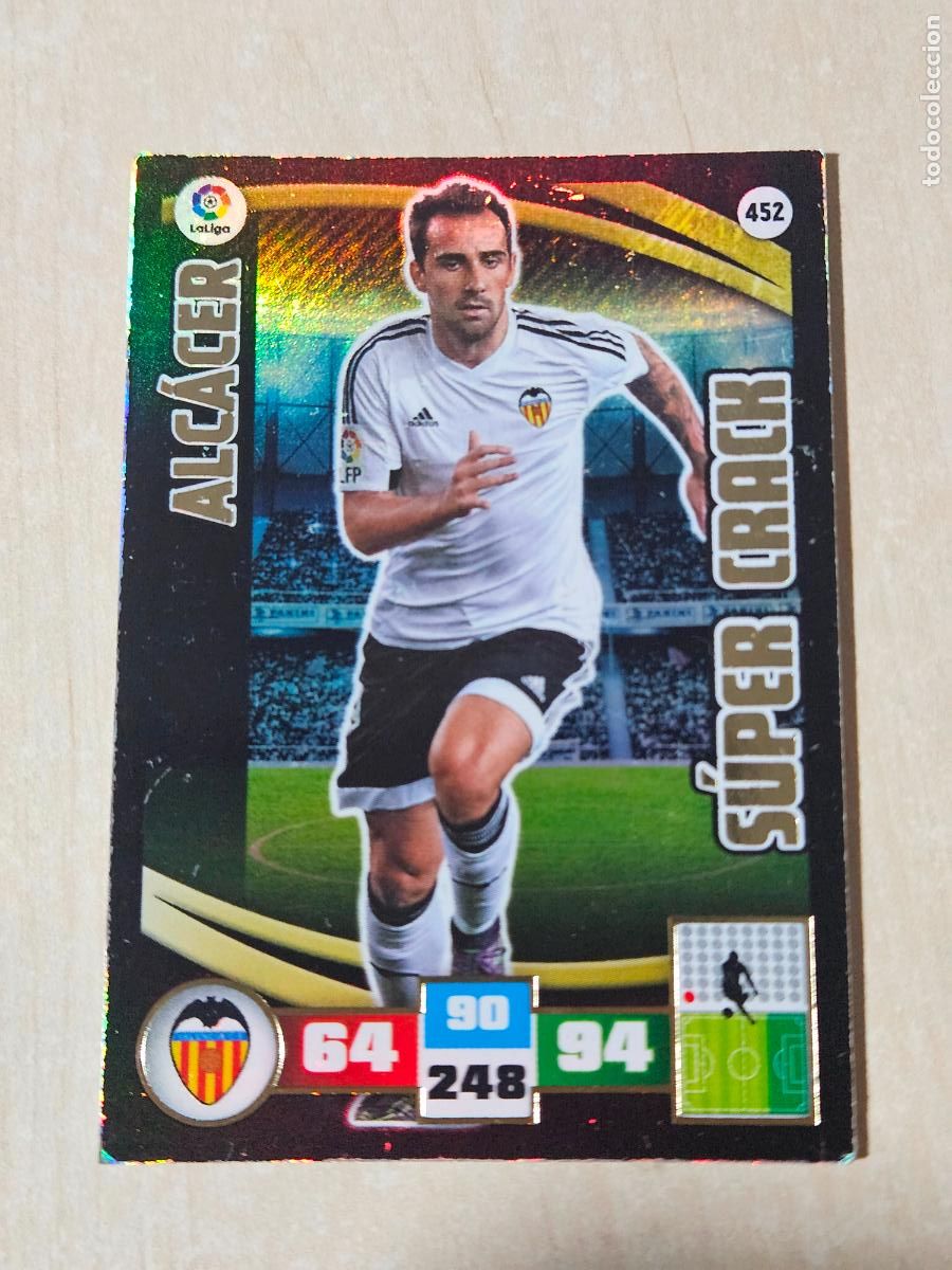 Cromos de f&uacute;tbol: FICHA N&ordm; 452 ALCACER - ADRENALYN 15 16 - PANINI 2015 - 16 - CROMO - SUPER CRACK