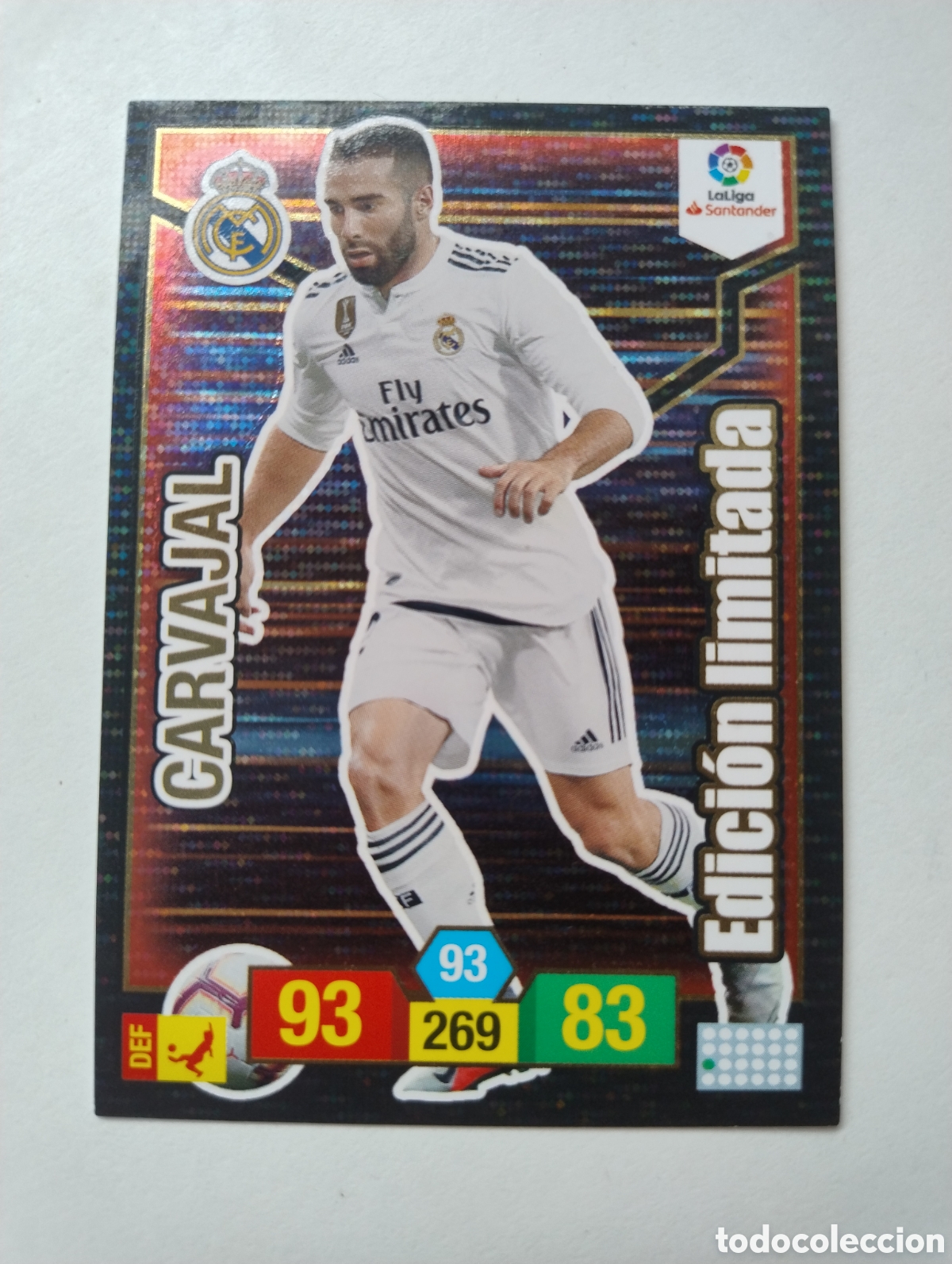 Cromos de f&uacute;tbol: Carvajal - Real Madrid - Adrenalyn XL Liga 2018 - 2019 Edici&oacute;n Limitada
