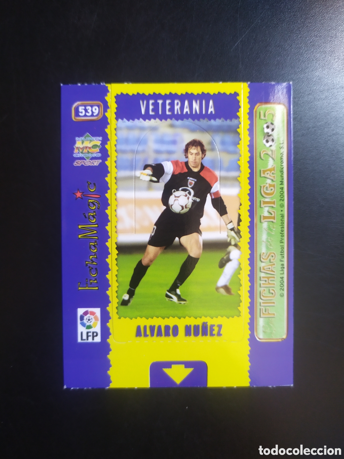 Cromos de f&uacute;tbol: Mundicromo fichas liga 2004 2005 04 05 Nu&ntilde;ez magic card n&deg; 539 Numancia