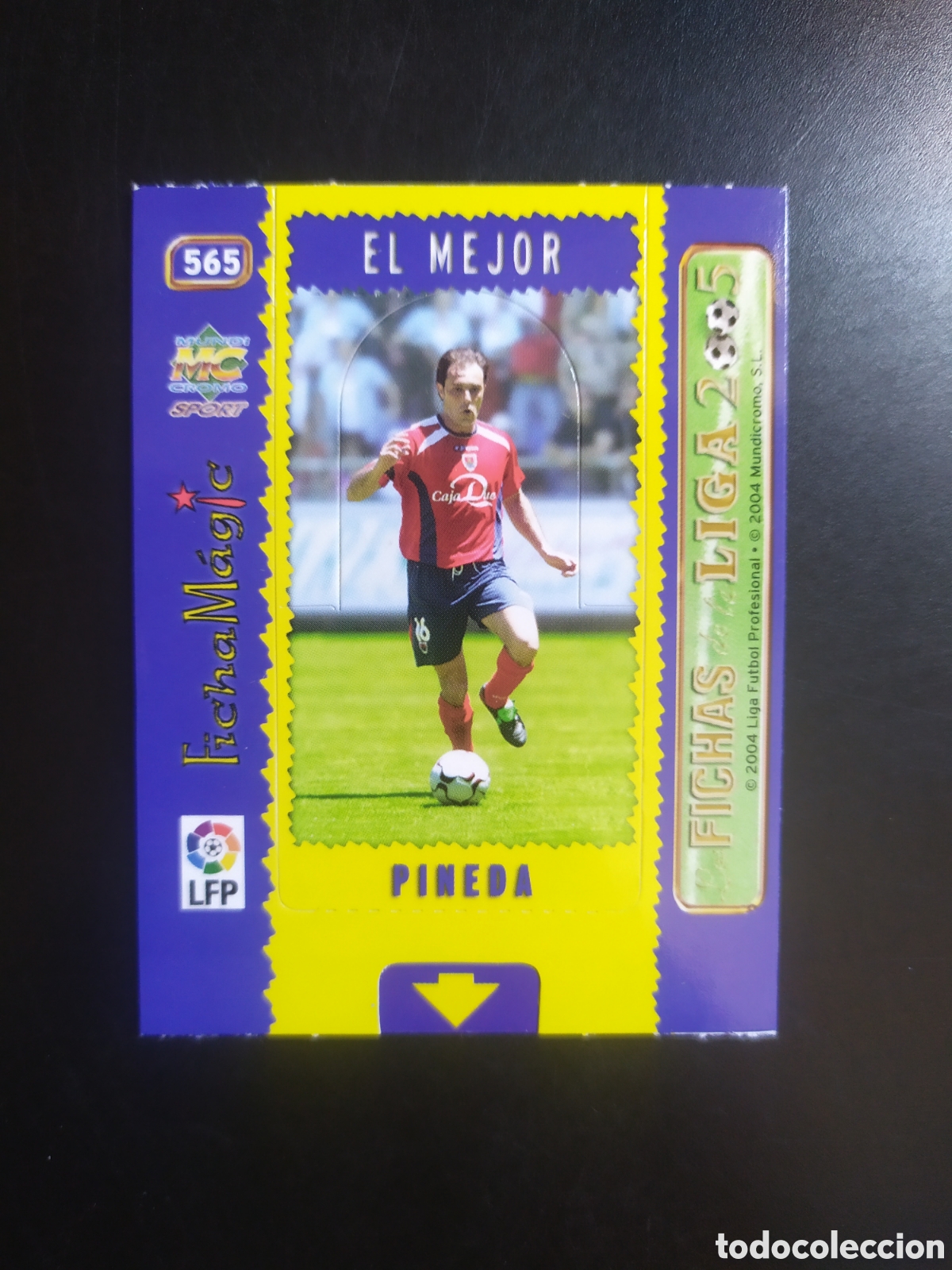 Cromos de f&uacute;tbol: Mundicromo fichas liga 2004 2005 04 05 Pineda magic card n&deg; 565 Numancia