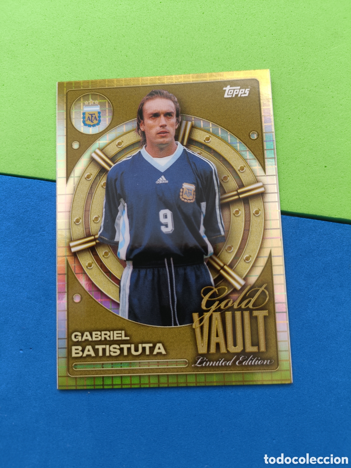 Cromos de f&uacute;tbol: TOPPS Argentina Collector Tin 25 26 2025 2026 - GV-5 Batistuta Gold Vault