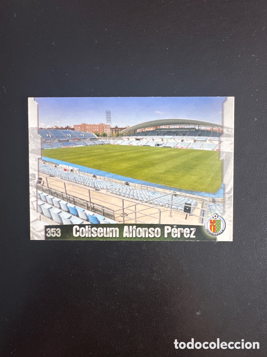 Figurine di Calcio: ESTADIO COLISEUM ALFONSO PEREZ GETAFE NUMERO 353 MUNDICROMO 2008 LAS FICHAS DE LA LIGA 2009