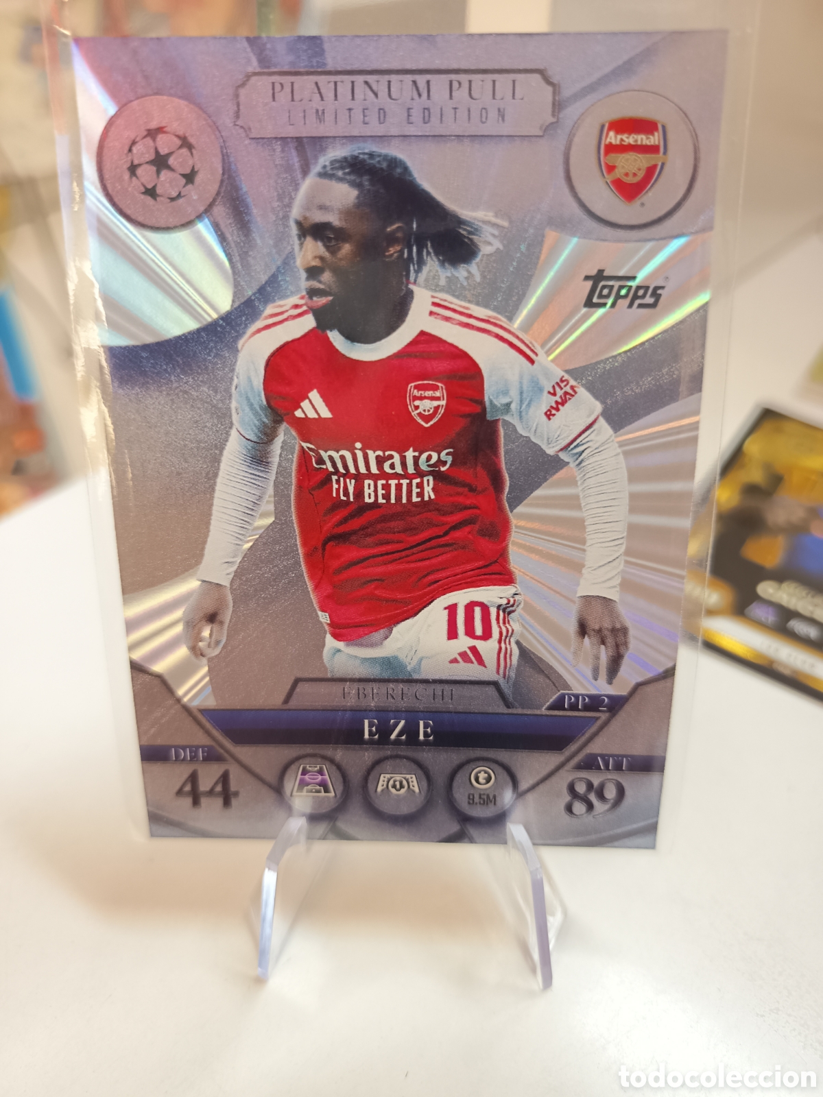 Cromos de f&uacute;tbol: PLATINUM PULL PP2 EZE MATCH ATTAX EXTRA 2025 2026