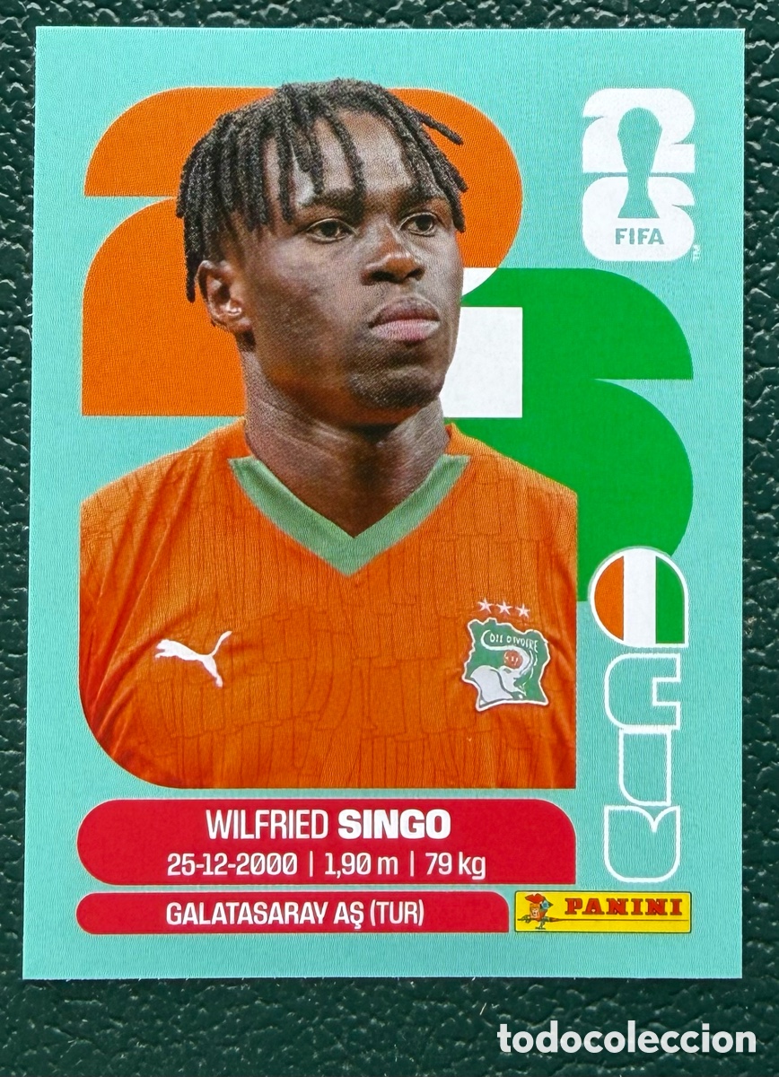 Fu&szlig;ball-Sticker: CIV 4 WILFRIED SINGO COSTA DE MARFIL CROMOS ALBUM FIFA WORLD CUP MUNDIAL 2026 PANINI