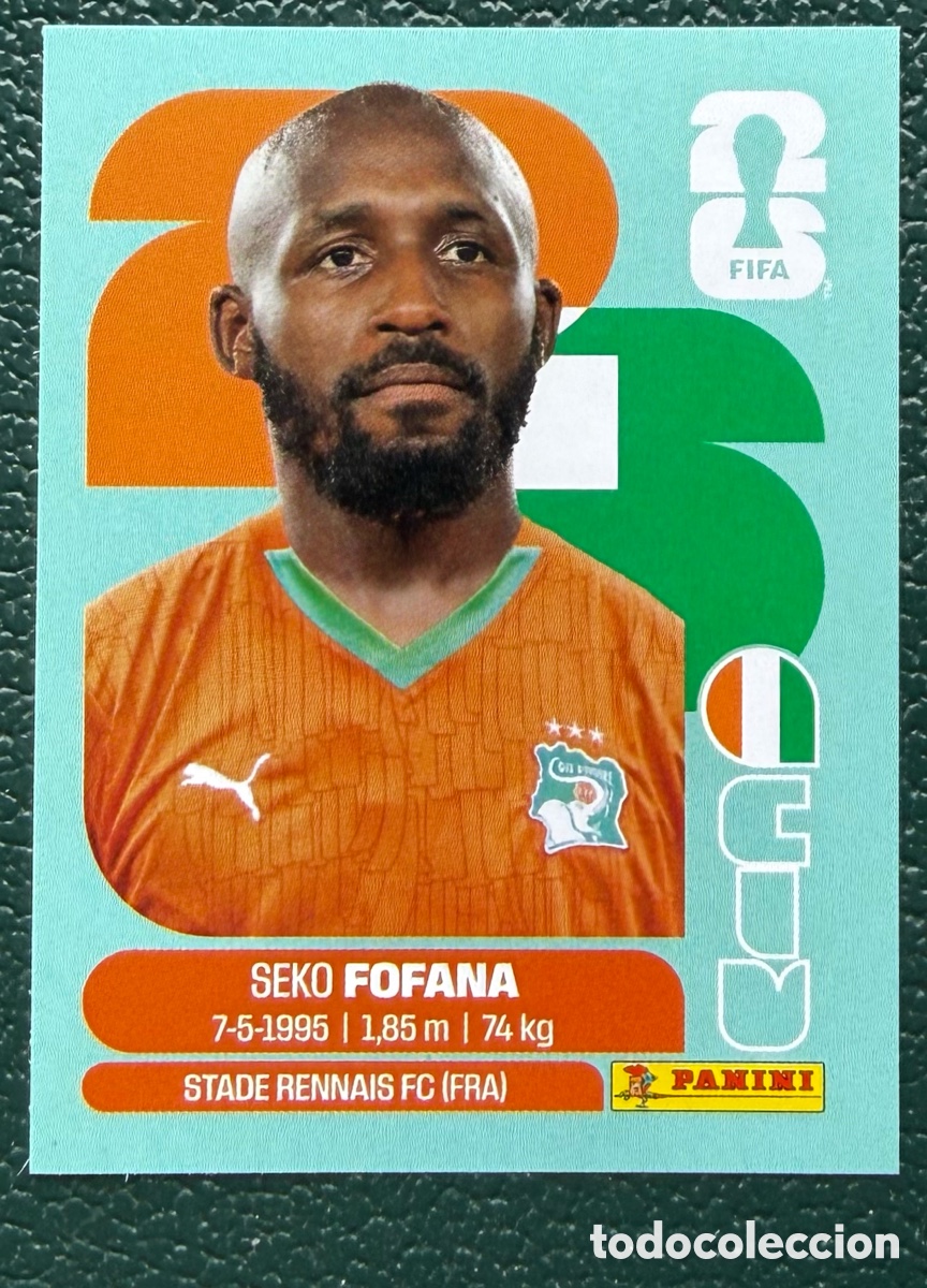 Figurine di Calcio: CIV 11 SEKO FOFANA COSTA DE MARFIL CROMOS ALBUM FIFA WORLD CUP MUNDIAL 2026 PANINI