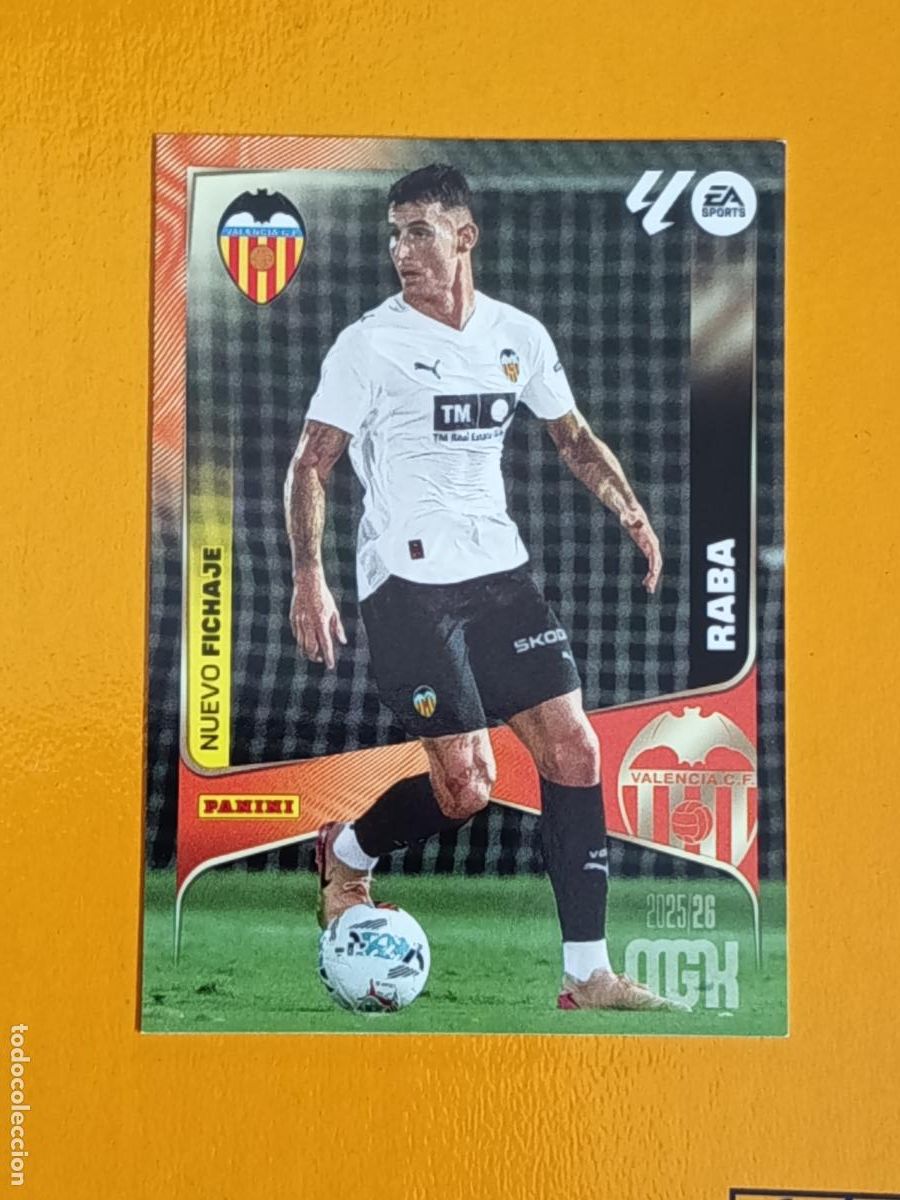 Football Stickers: 444 RABA. NUEVO FICHAJE. VALENCIA C.F. MEGACRACKS 2025-26. PANINI