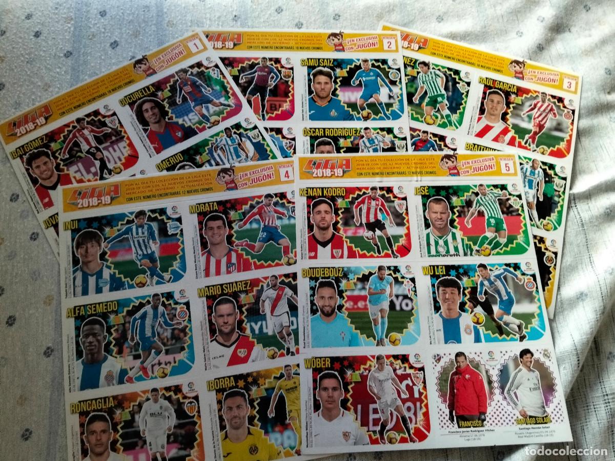 Cromos de f&uacute;tbol: LIGA ESTE 2010 - 19 ... 5 LAMINAS FICHAJES de INVIERNO ---- LEER ANUNCIO.