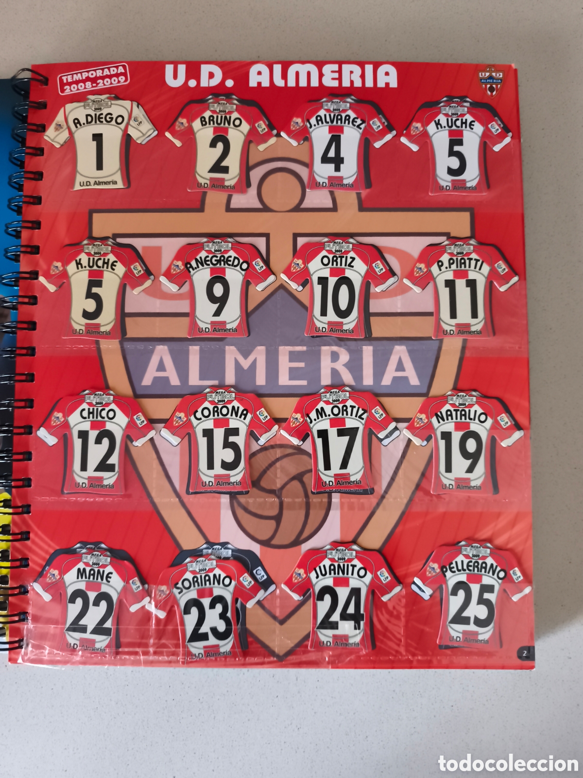 Cromos de f&uacute;tbol: EQUIPO COMPLETO MEGA FUTBOL MAGNETS ALMER&Iacute;A ( SON SOLO LOS IMANES )