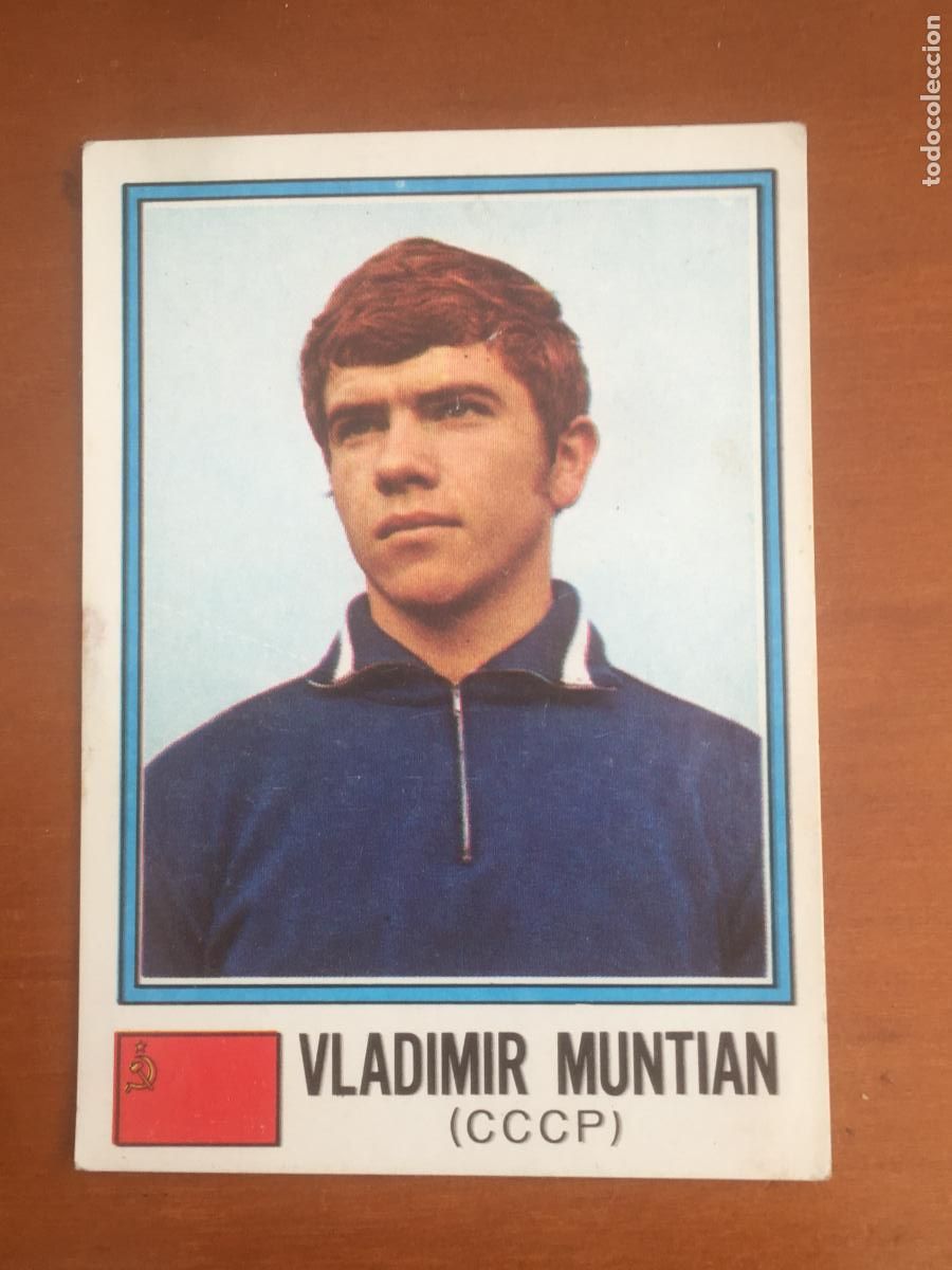 Cromos de f&uacute;tbol: muntian CCCP cromo n&ordm; 356 mundial futbol munich 74 1974 vulcano panini nunca pegado