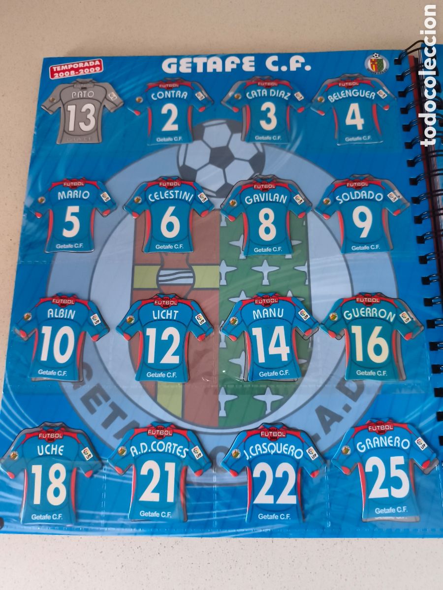 Cromos de f&uacute;tbol: EQUIPO COMPLETO MEGA FUTBOL MAGNETS GETAFE