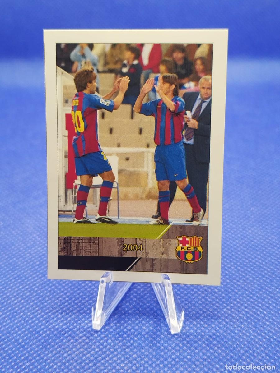 Cromos de f&uacute;tbol: #24 LIONEL MESSI 2004 2005 STATO STICKERS 2021 FC BARCELONA