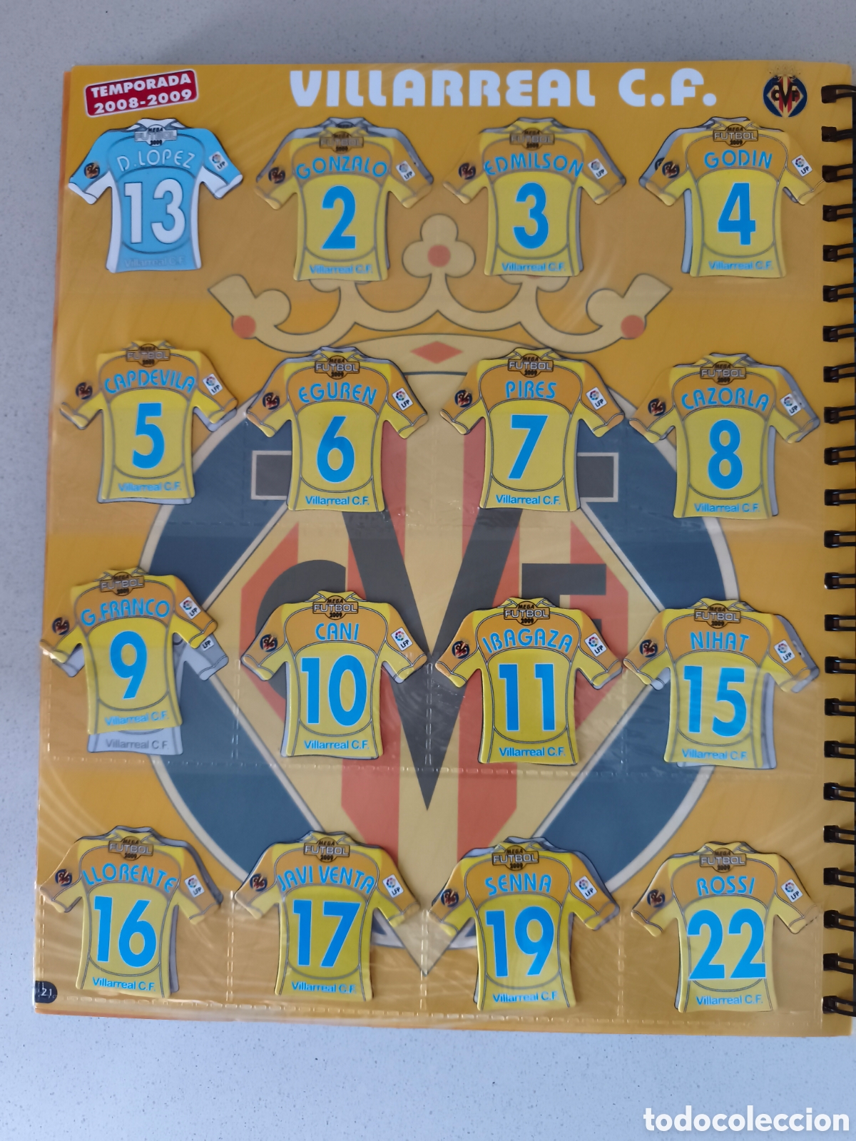 Fu&szlig;ball-Sticker: EQUIPO COMPLETO MEGA FUTBOL MAGNETS VILLARREAL ( SON SOLO LOS IMANES )