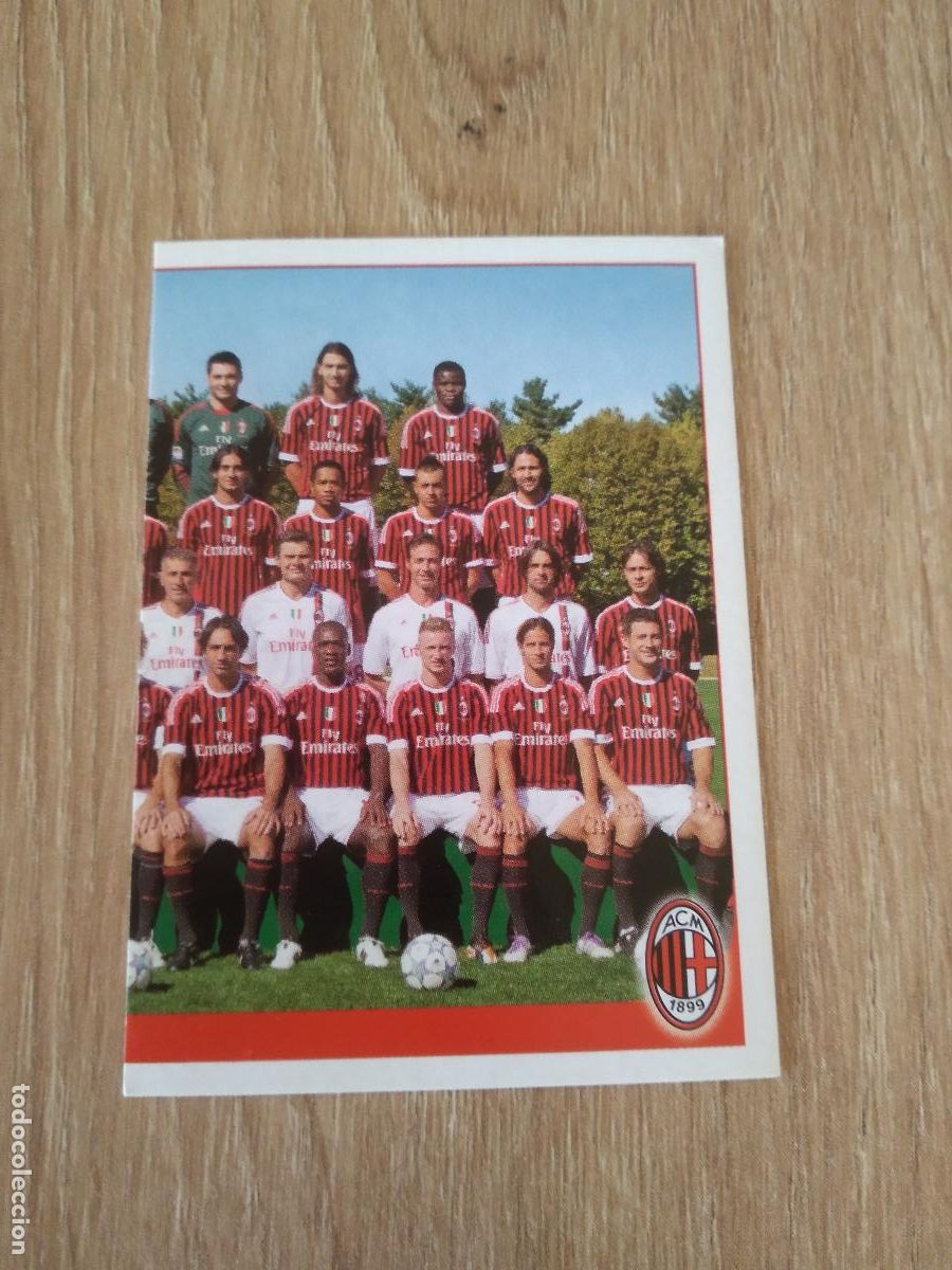 Cromos de f&uacute;tbol: 295 EQUIPO PLANTILLA AC MILAN CROMO FUTBOL PANINI LIGA ITALIA 2011-2012 CALCIATORI 11-12
