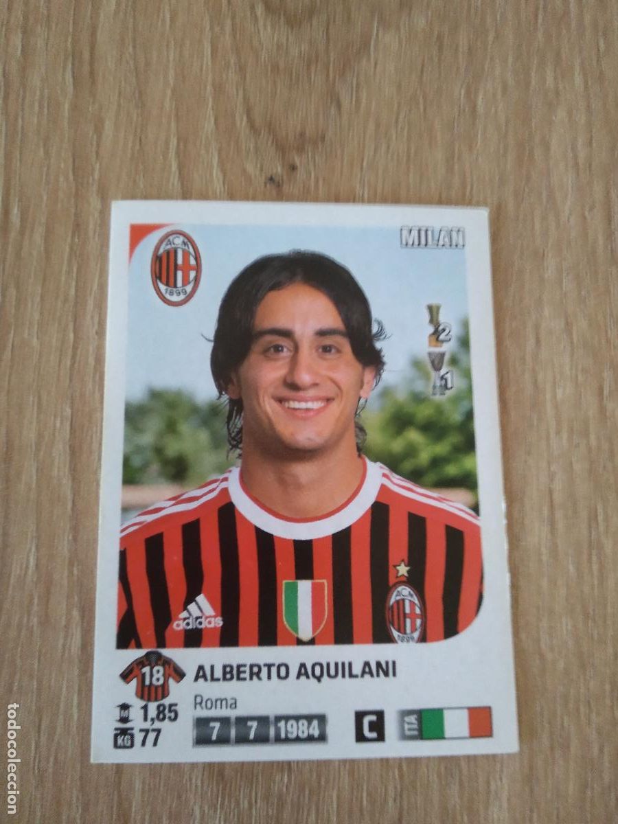 Cromos de f&uacute;tbol: 305 ALBERTO AQUILANI AC MILAN CROMO FUTBOL PANINI LIGA ITALIA 2011-2012 CALCIATORI 11-12