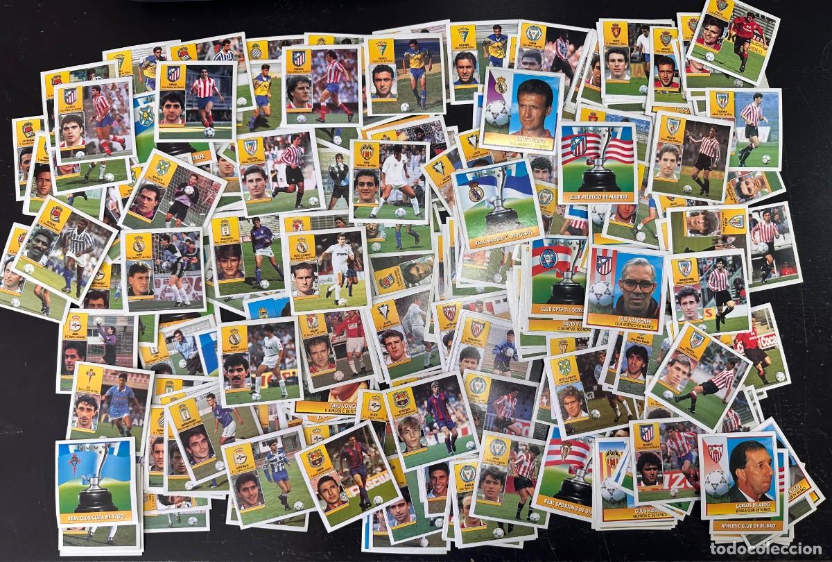 Cromos de f&uacute;tbol: Lote 226 y 32 Pintados a Boli Cromos Diferentes Liga Este 92 93 1992 1993