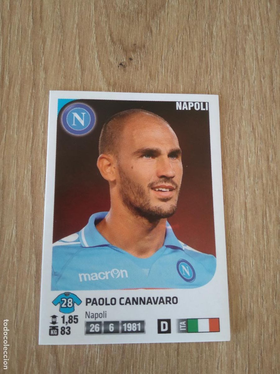 Cromos de f&uacute;tbol: 316 PAOLO CANNAVARO NAPOLES NAPOLI CROMO FUTBOL PANINI LIGA ITALIA 2011-2012 CALCIATORI 11-12