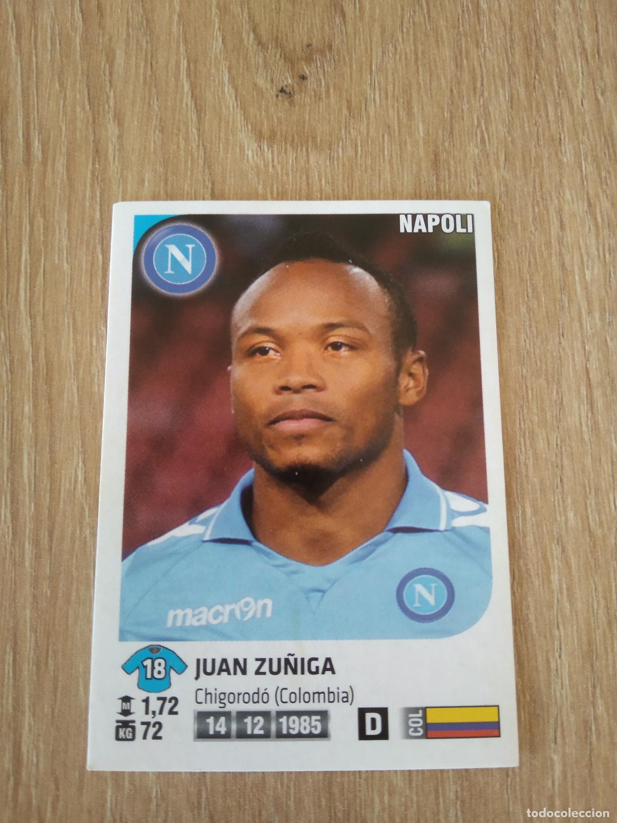 Cromos de f&uacute;tbol: 325 JUAN ZU&Ntilde;IGA NAPOLES NAPOLI CROMO FUTBOL PANINI LIGA ITALIA 2011-2012 CALCIATORI 11-12