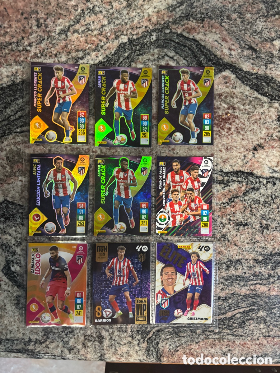 Cromos de f&uacute;tbol: Lote cromos atletico de madrid diferentes colecciones