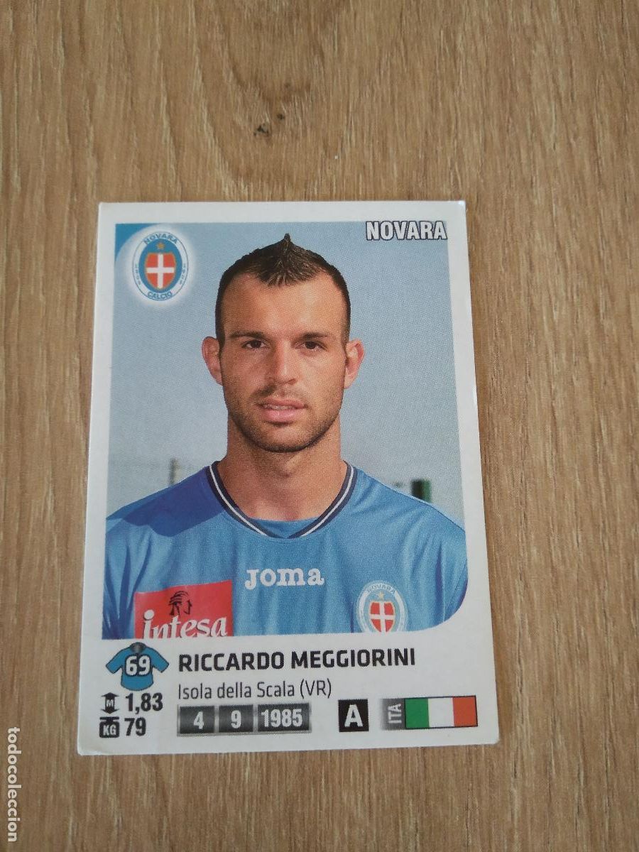 Cromos de f&uacute;tbol: 360 RICCARDO MEGGIORINI NOVARA CROMO FUTBOL PANINI LIGA ITALIA 2011-2012 CALCIATORI 11-12