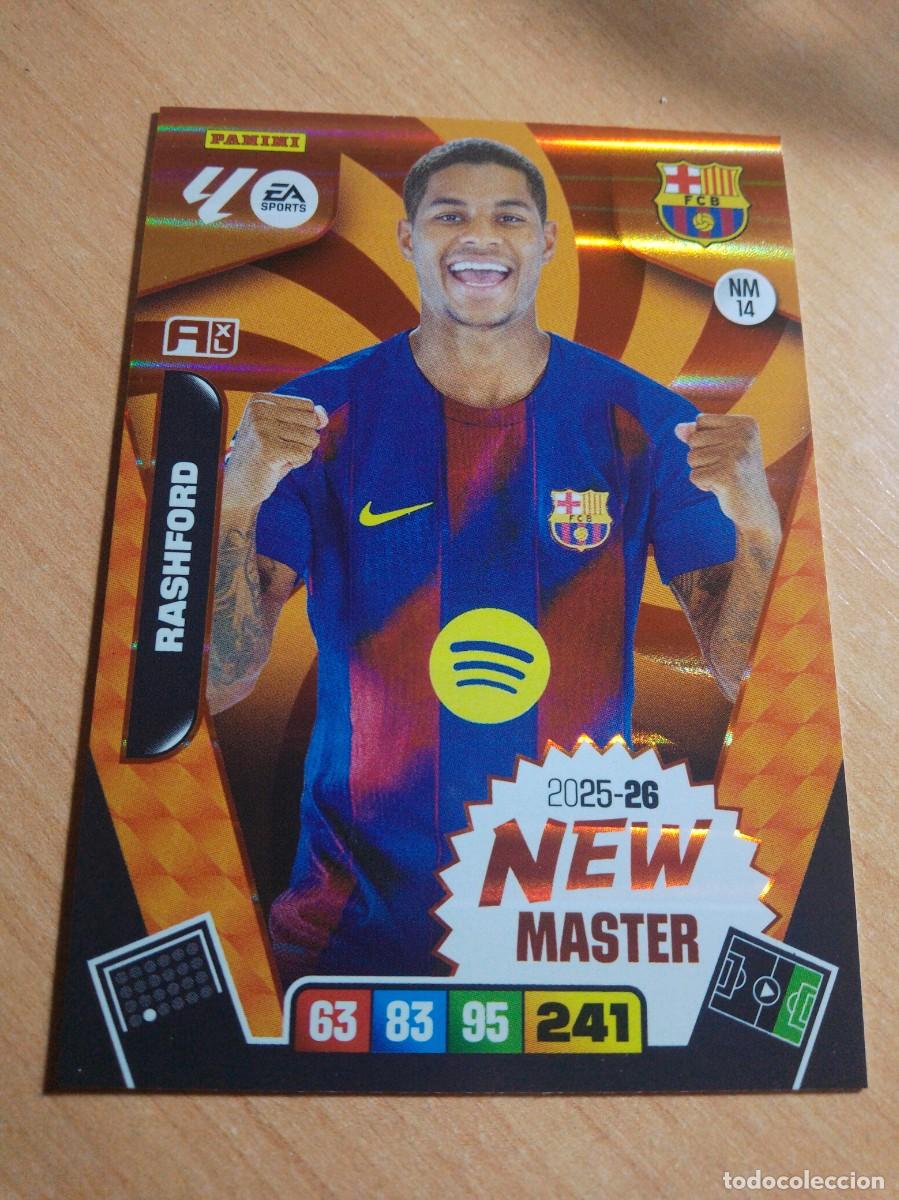 Figurine di Calcio: NM14 RASHFORD NEW MASTER DEL BARCELONA 25 26 ADRENALYN XL 2025 2026