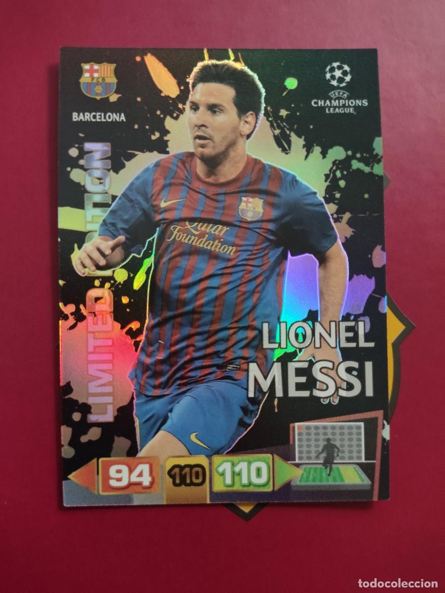 Cromos de Futebol: MESSI ADRENALYN CHAMPIONS BARCELONA LIMITED EDITION EDICI&Oacute;N LIMITADA 2011-12