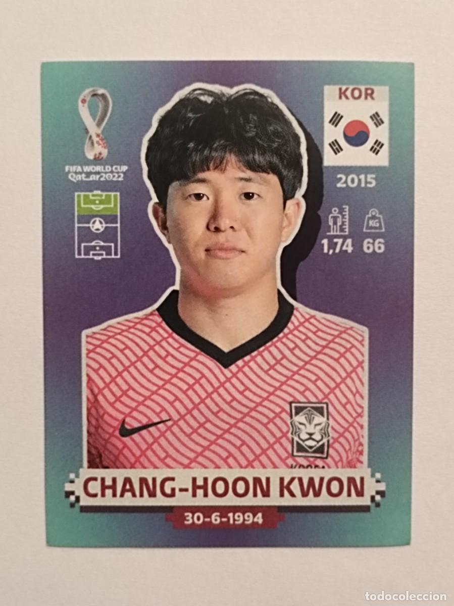 Cromos de f&uacute;tbol: #KOR 18 CHANG-HOON KWON (COREA DEL SUR) MUNDIAL QATAR 2022 PANINI