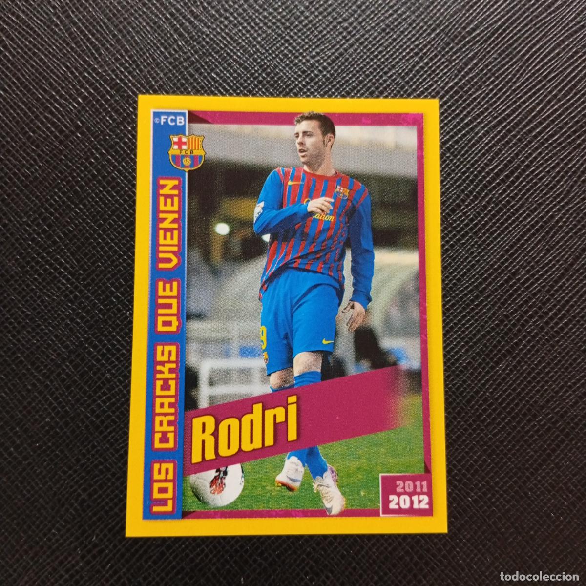 Cromos de f&uacute;tbol: 198 RODRI BARCELONA PANINI COLECCION OFICIAL 2011 2012 CROMO 11 12 - SIN PEGAR - A155 PG10