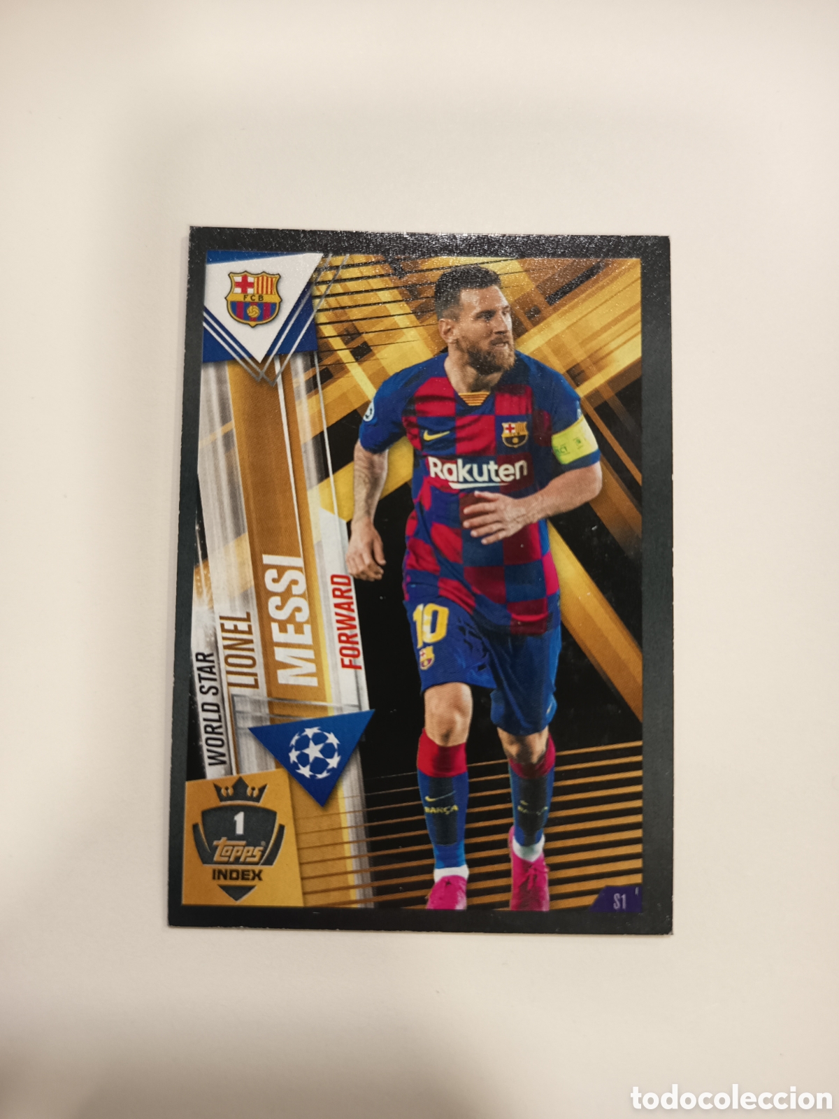 Figurine di Calcio: S1 101 MESSI WORLD STAR FC BARCELONA UEFA CHAMPIONS LEAGUE TOPPS MATCH ATTAX 2019-20 2019 2020