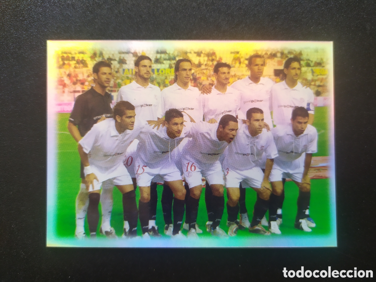 Cromos de f&uacute;tbol: Mundicromo fichas Liga 2005 2006 05 06 alineaci&oacute;n n&ordm; 555 Sevilla