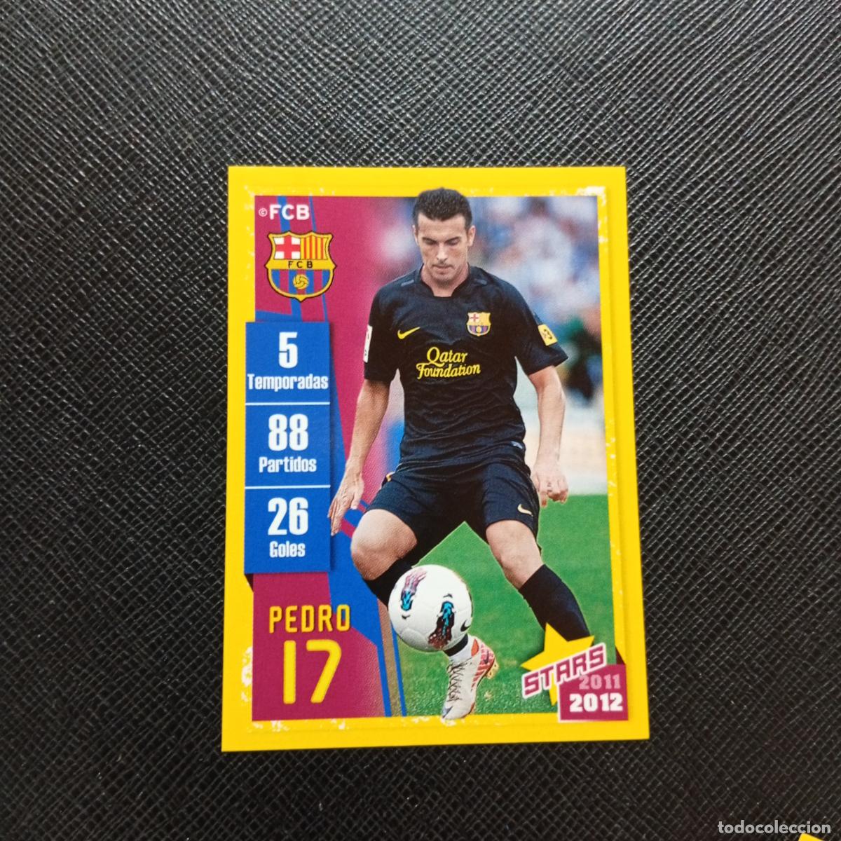 Cromos de f&uacute;tbol: 156 PEDRO BARCELONA PANINI COLECCION OFICIAL 2011 2012 CROMO 11 12 - SIN PEGAR - A155 PG11
